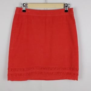 Boden Corduroy Gathered Hem In Tomato